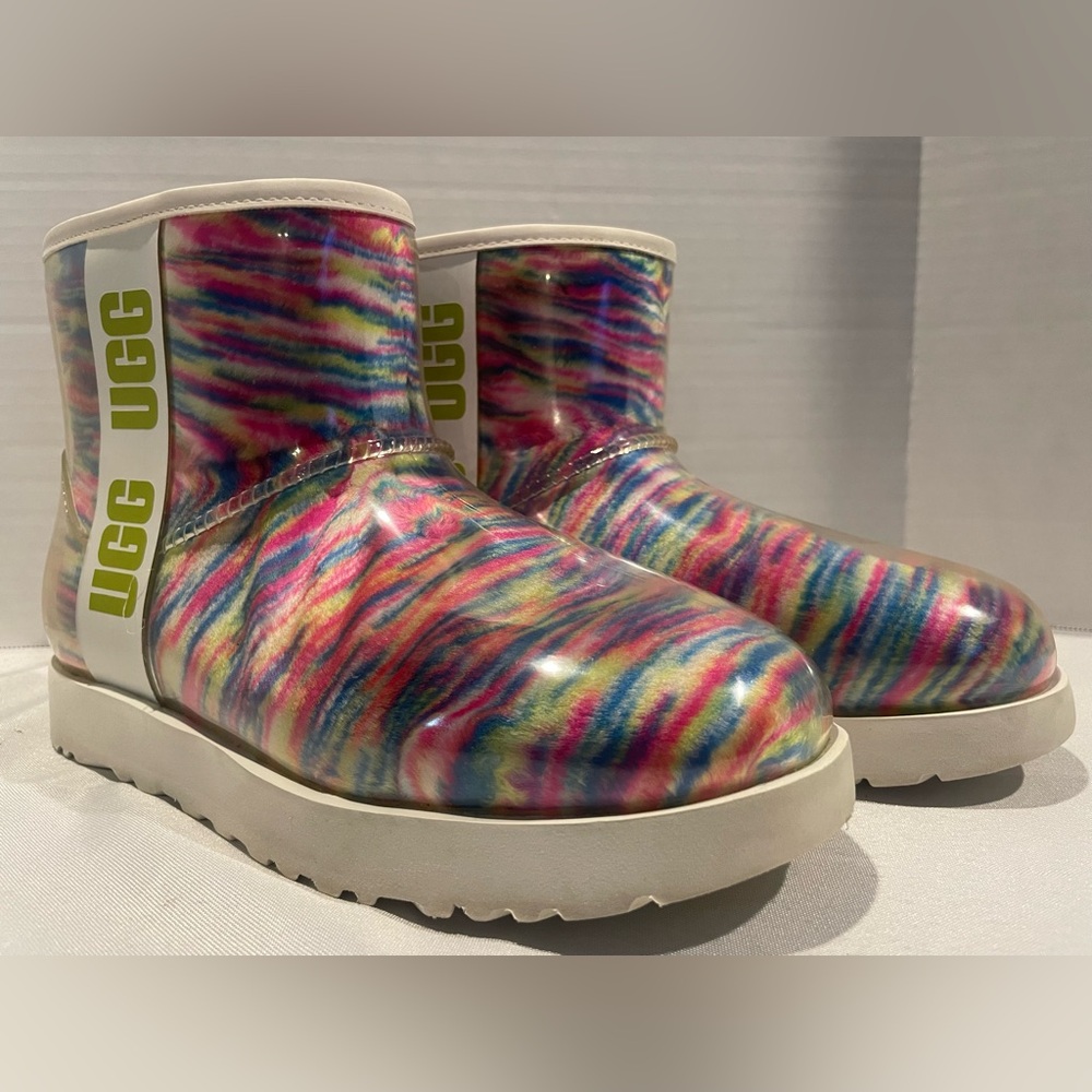 Ugg Classic Clear Mini Pixelate Multicolored Rain… - image 1